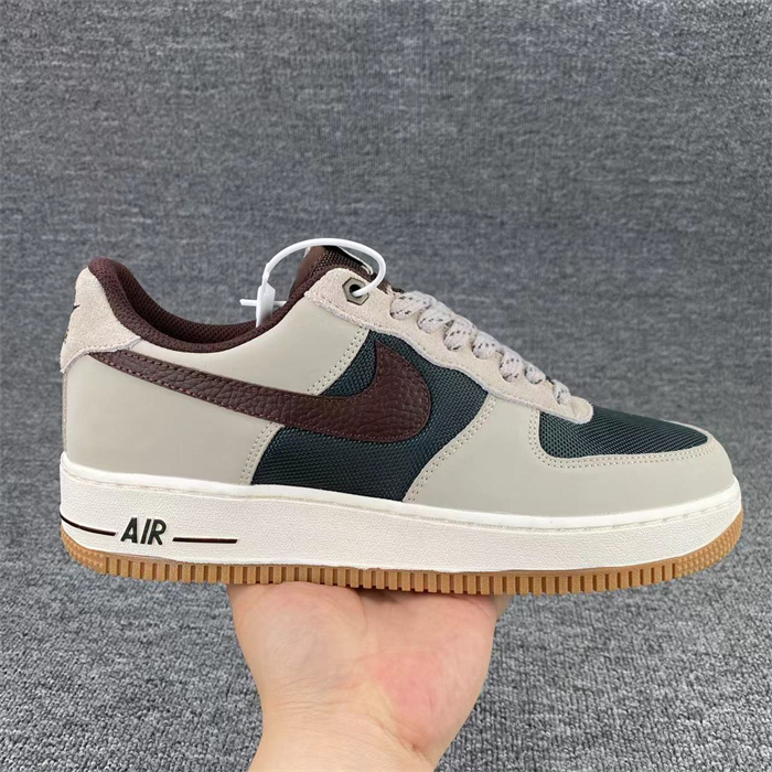 Women's Air Force 1 Cream/Brown Shoes Top 243